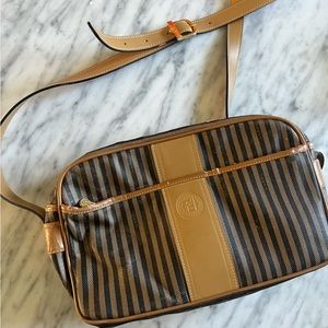 Fendi Pequin crossbody purse